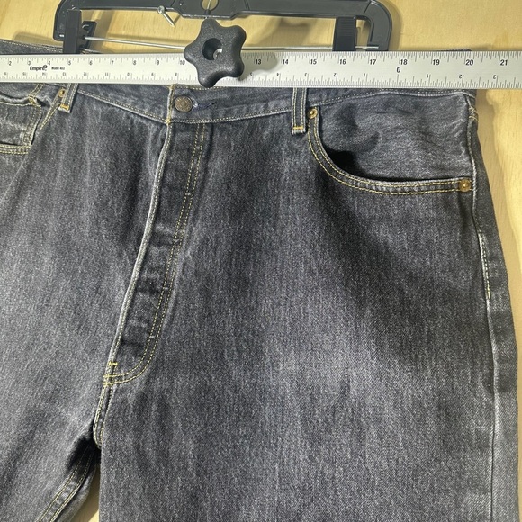 Levis 501XX Black Jeans Men’s 40X32 - Picture 4 of 8